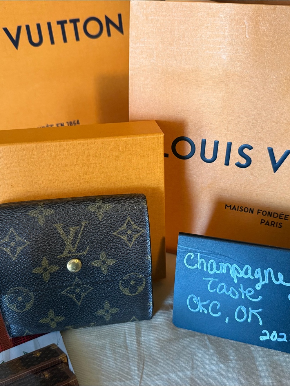 Louis Vuitton Monogram Canvas Trifold Wallet Authentic